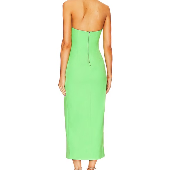 x REVOLVE Eleni Midi Dress in Green - Picture 3 of 5